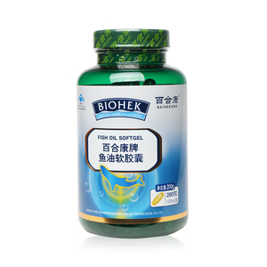 包邮】百合康 鱼油软胶囊200粒降低胆固醇预防血栓中风官方旗舰店