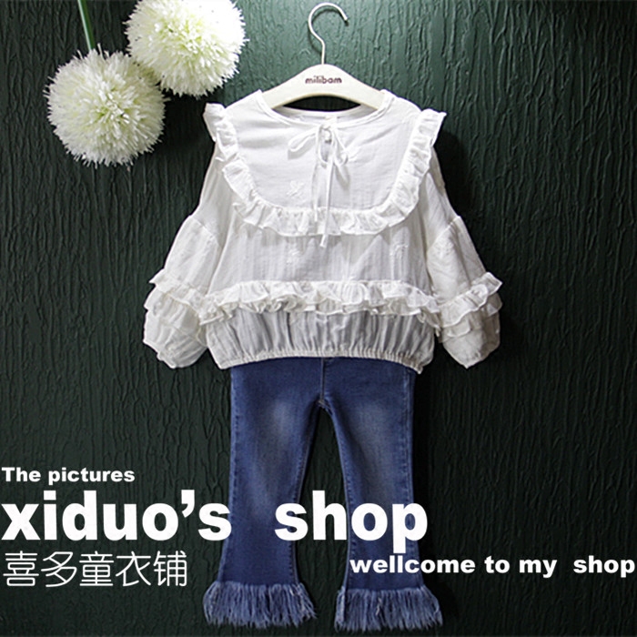 Chemise fille à manche longue - Ref 2085170 Image 1