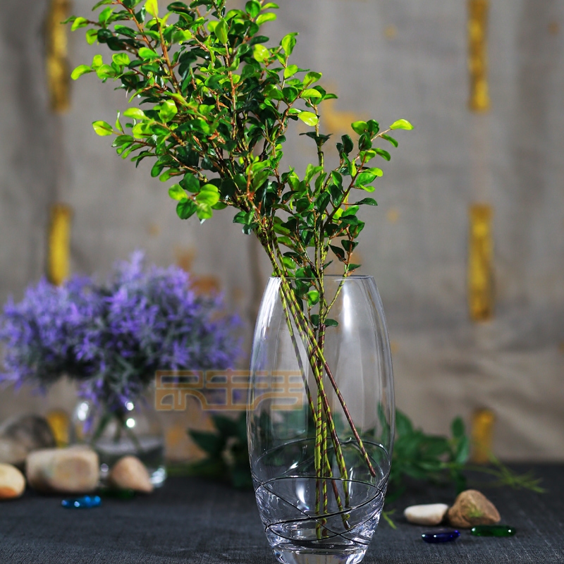 新品特价欧式蒂凡尼缠黑丝花瓶花罐花插风灯烛台家居饰品摆件圆款