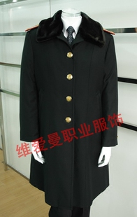 铁路制服2015式新款车站客运列车员冬季长款羽绒内胆防寒大衣