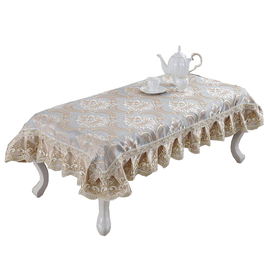 欧式提花布艺餐桌布椅套椅垫套装圆桌桌布台布长方形茶几布盖巾罩