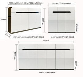 鞋柜 简约现代欧式木制门厅玄关隔断柜 烤漆大容量白色田园薄鞋架