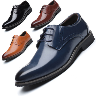 Men's oxford business formal boots leather flat shoes男皮鞋