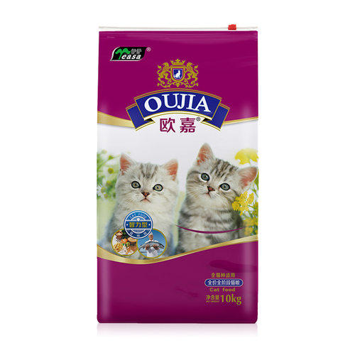 伊萨欧嘉成幼猫猫粮全营养成幼猫粮10kg20斤厂家直销增肥发腮猫粮