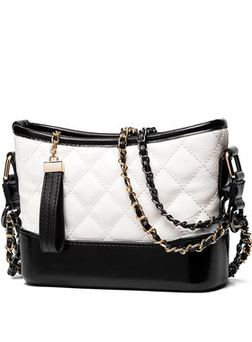 包包女2025新款女牛皮链条小香风肩女包流浪包托特小众现货