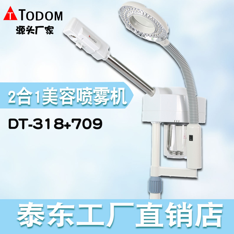 美容喷雾机热蒸脸器热喷熏脸仪泰东2合1多功能美容院冷光放大镜
