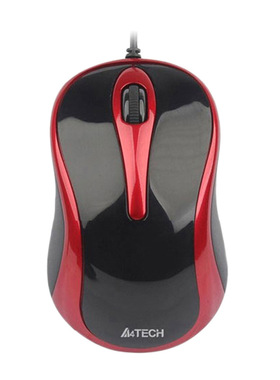 双飞燕N-360黑色 笔记本台式电脑鼠标 家用公游戏通用USB接口