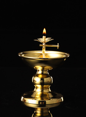 液体酥油灯合金酥油尚调光油灯供佛长明灯佛具用品莲花灯供灯供奉