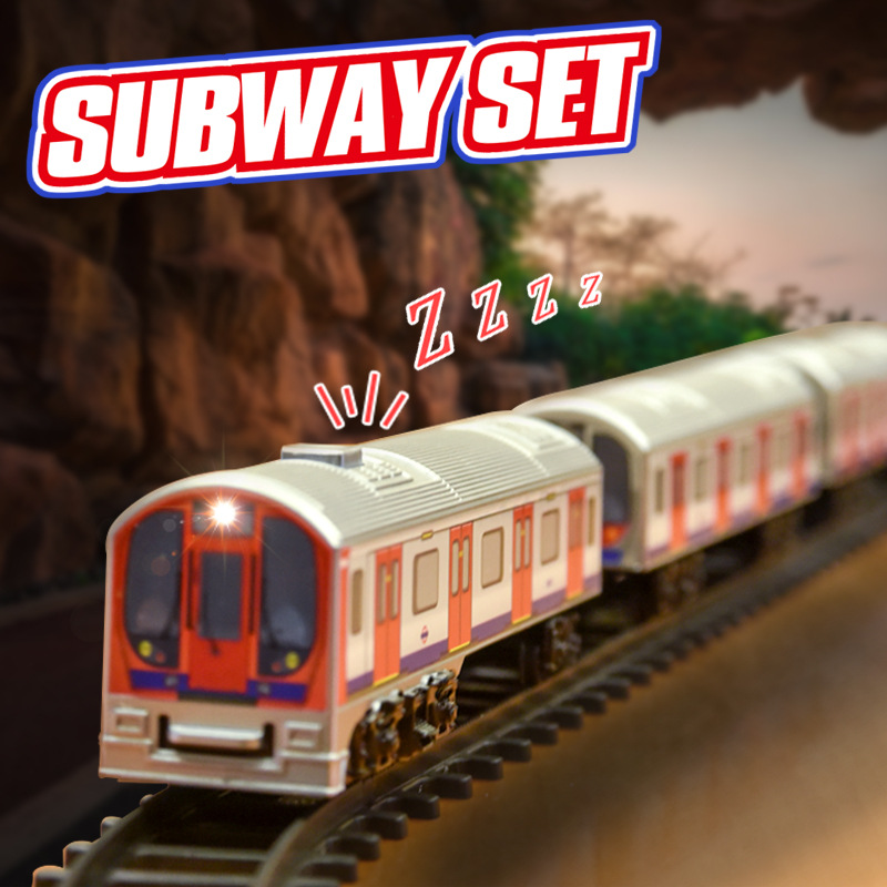 圣诞仿真电动复古铁动列车轨道小火车运输复兴和谐号动车儿童玩具