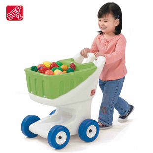 美国进口STEP2玩具 过家家角色扮演玩具手推车仿真超市购物车7085