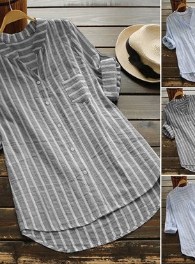 2025 Women blouse summer t-shirt ladies cotton tops S-5XL女