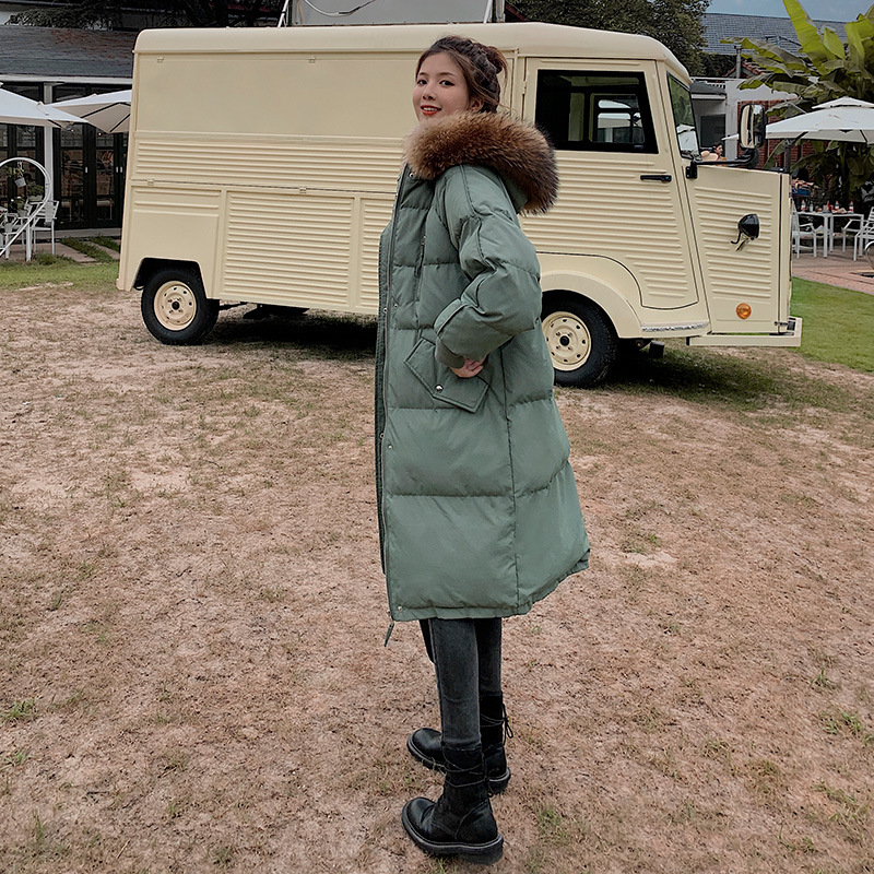 羽绒棉服女中长款2025年新款冬面包服东大门棉袄韩版宽松棉衣外套