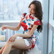 夏装 旗袍年轻复古中国风少女连衣裙 改良版 2020年新款 小个子修身