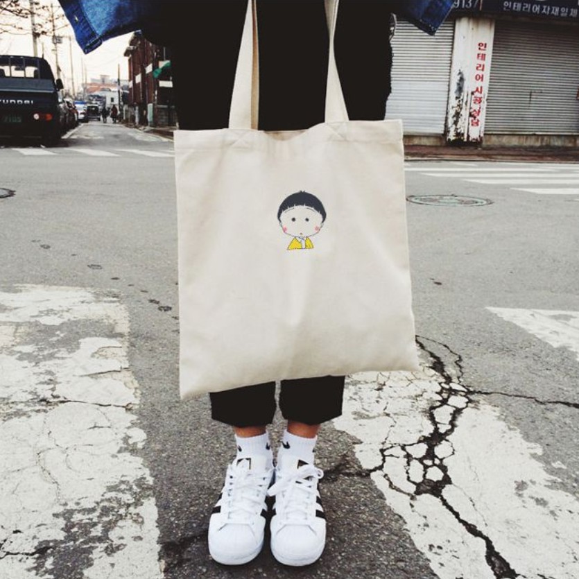 新款可爱清新帆布袋男女式文艺小清新大学生购物袋单肩帆布包设计