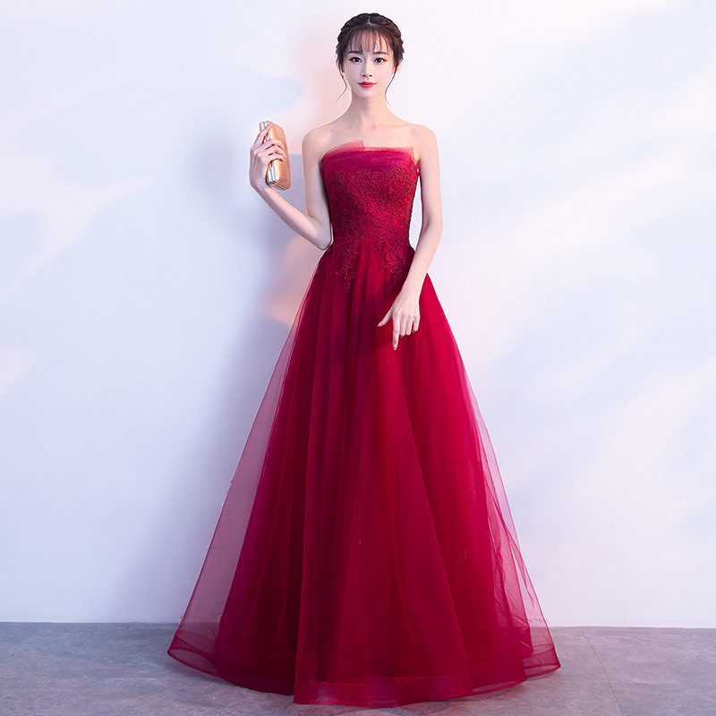 新娘敬酒服夏季2026新款红色性感显瘦结婚晚礼服女修身优雅长款