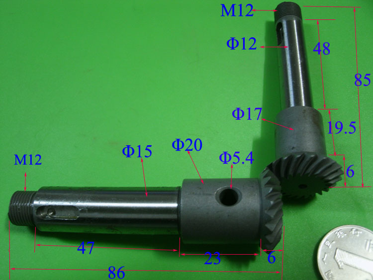 1.25模螺旋伞齿轮弧齿轮齿数20速器换向器齿轮