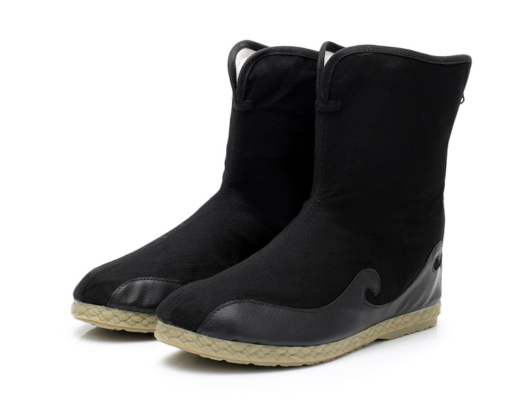 古装靴子男款黑色古风侠客靴皂靴