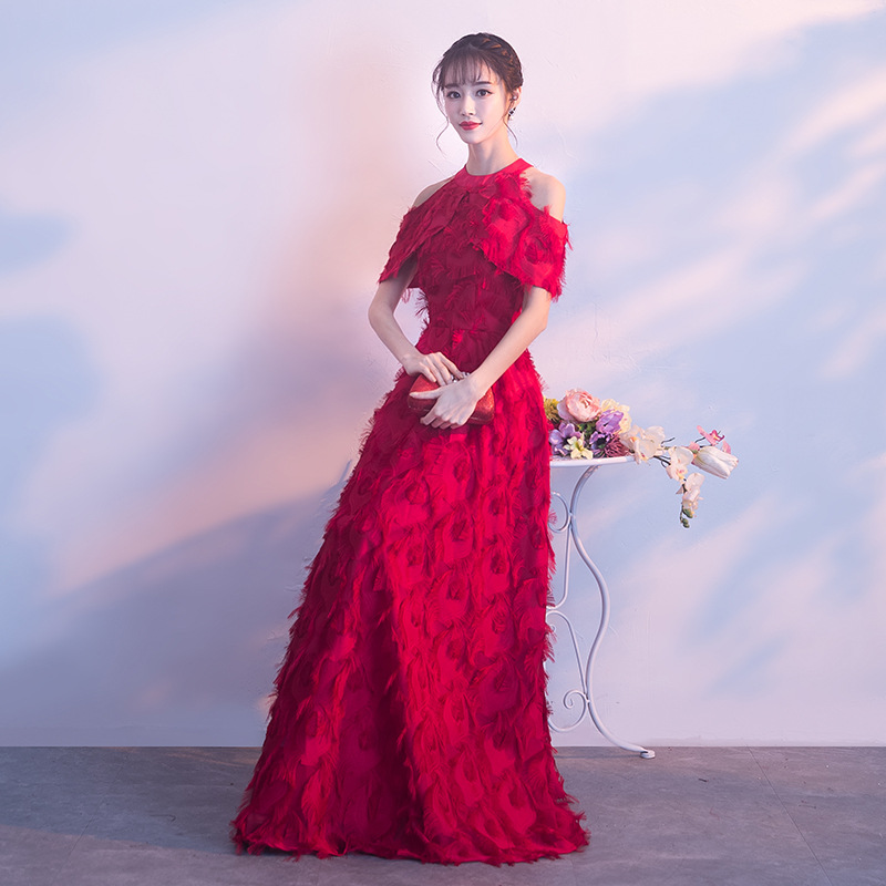 敬酒服新娘2026新款长款端庄大气结婚晚礼服腰主持夏季显瘦孕妇