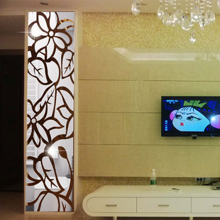 镜面墙贴起居室电视背景墙3D亚克力立体几何创意遮丑装饰贴画定制