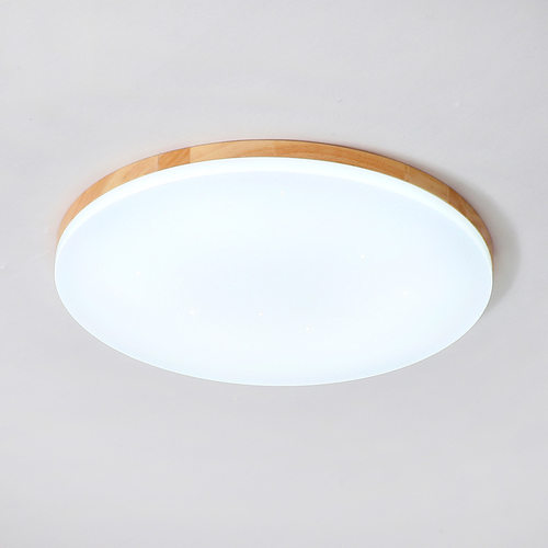 北欧实木led吸顶灯超薄客厅灯 现简约亚克力卧室灯阳台书房灯具