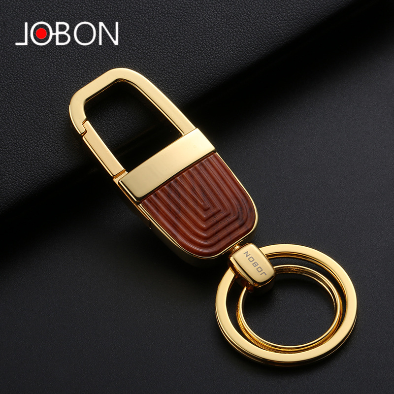 jobon中邦正品商务男士经典简约汽车钥匙扣士腰挂钥匙环挂件钥圈