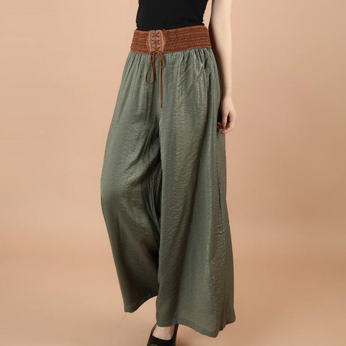 High waisted retro loose thin pants 高腰复古宽松薄款休闲长裤