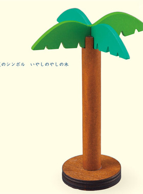 现货场景微缩装饰摆件度假风情椰树摆件木质工艺品摆件装饰道具