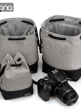 镜头袋单反摄影包微单相机包佳能尼康索尼相机套防水保护套内胆包