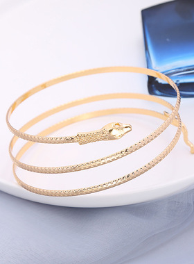 工厂直销 时尚个性金属蛇形臂环手环手饰朋克风欧美潮流饰品