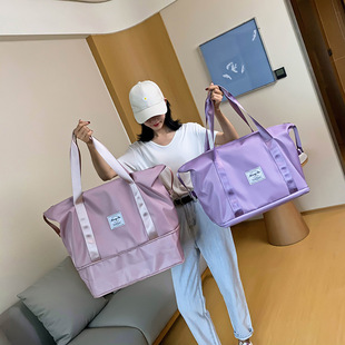 时尚短途手提旅行包旅行袋大容量收纳包男女运动瑜伽健身出差学生