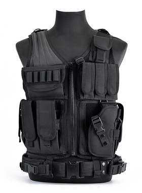 战术背心多功能防刺服网状透气夏季马甲军迷CS野战户外防弹衣防护