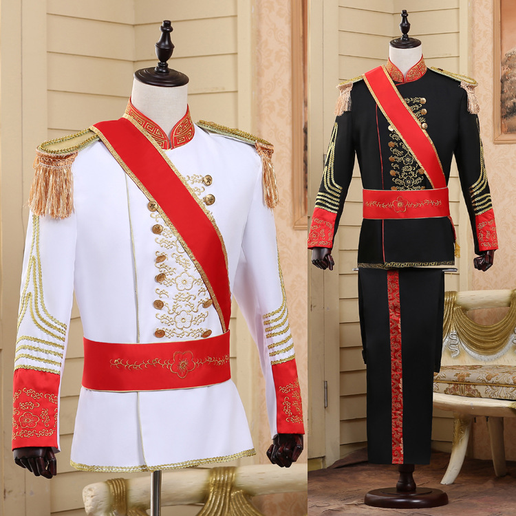舞台话剧欧洲英国王子军礼服套装欧式宫廷风格演出服鼓乐仪仗队服