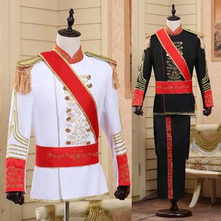 舞台话剧欧洲英国王子军礼服套装欧式宫廷风格演出服鼓乐仪仗队服