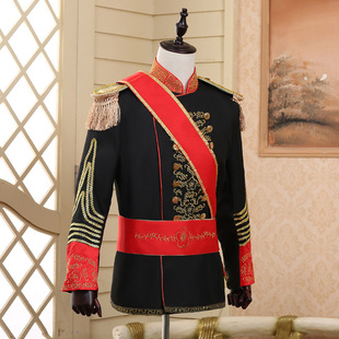 舞台话剧英国王子军礼服套装宫廷风格演出服鼓乐队服装大帅制服