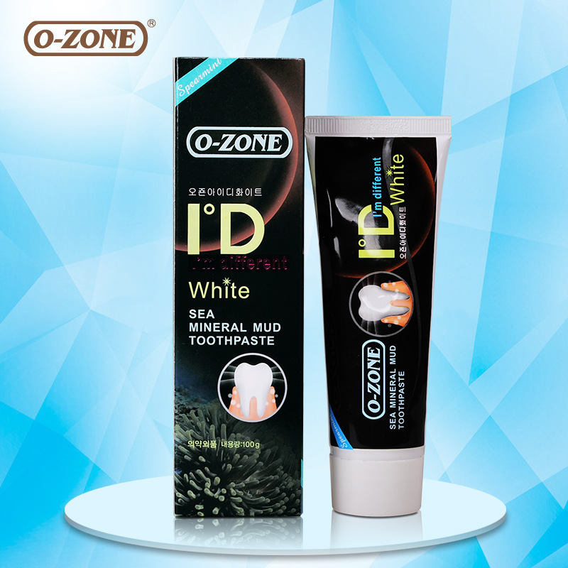 韩国进口O-zone/欧志姆深海矿物泥牙膏100g牙膏去渍烟渍