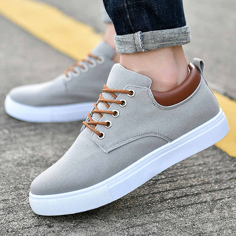 Men Casual canvas Shoes Sneaker Boys Fashion Slip-on男帆布鞋
