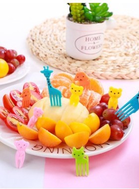 Children's Fruit Fork Cute Mini Cartoon Animal Bento Fork