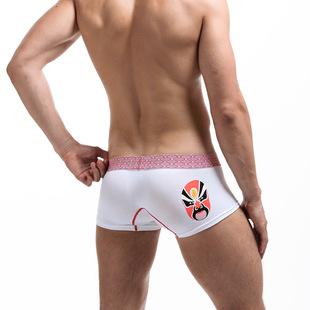 SEOBEAN希宾个性面具青年运动潮流男士人生四脚平角内裤衩子头