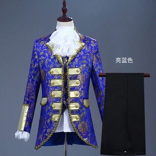 欧洲复古风格男装贵族礼服舞台话剧表演欧式宫廷王子演出服影楼装