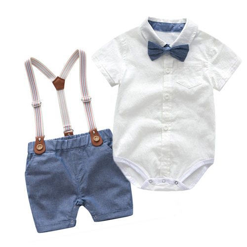 Baby Boy Clothes Summer Gentleman Birthday Suits Newborn Par