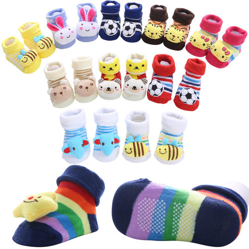 Baby Socks Girls Boys Newborn Accessories Anti Slip Cartoon
