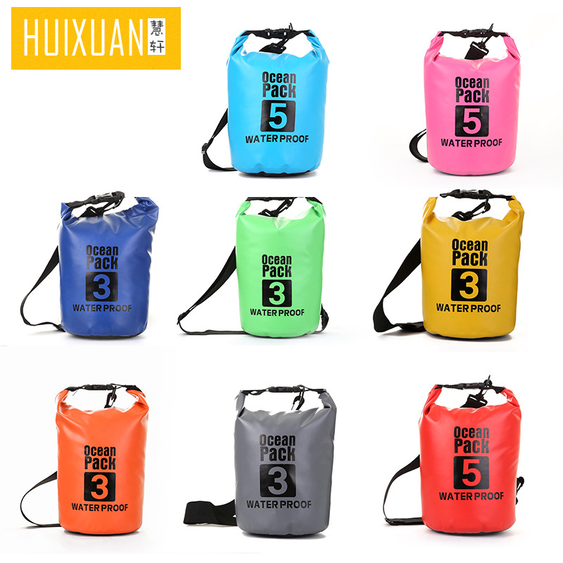 PVC drifting waterproof bag, swimming waterproof backpack