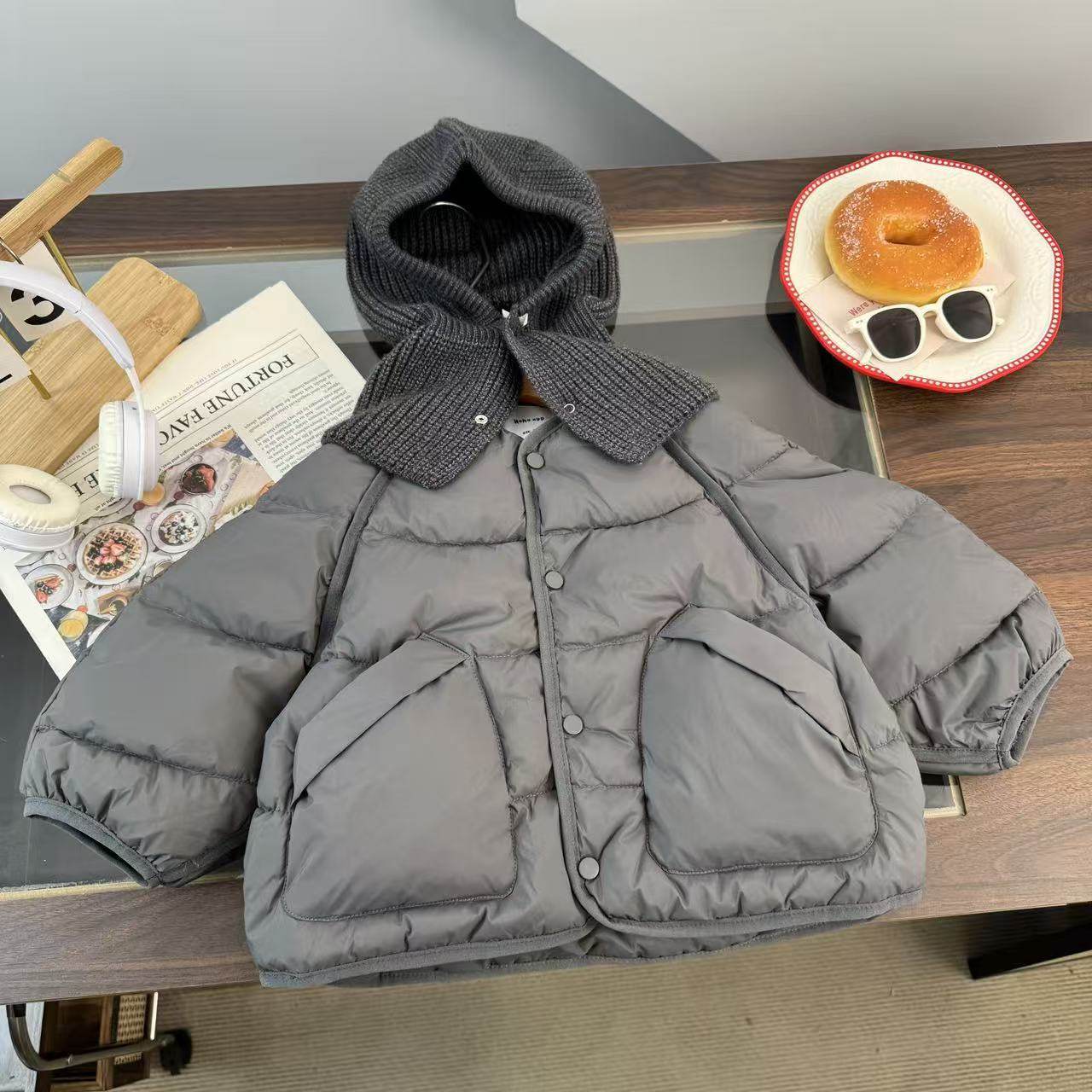 童羽绒服儿童加厚冬款2025年新款圆领针织帽保暖加厚上衣外套保暖,童装/婴儿装/亲子装,羽绒服,淘宝优惠券,粉丝福利购,淘宝优惠卷