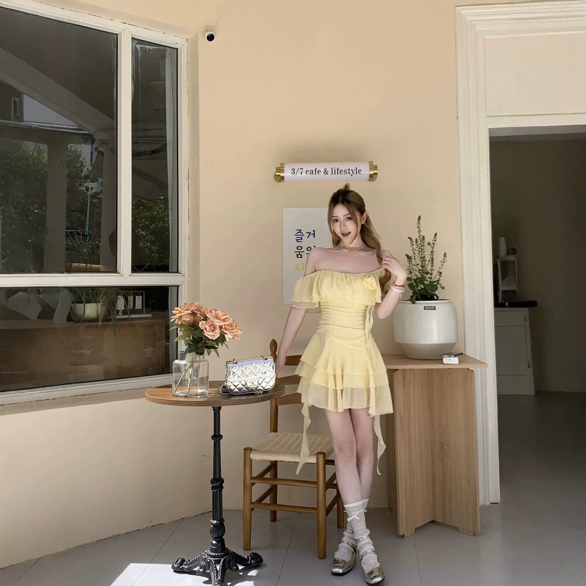 连衣裙荷叶边不规则裙子海边裙