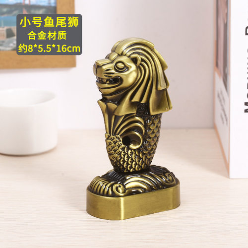 新品飒哲鱼尾狮模型摆件