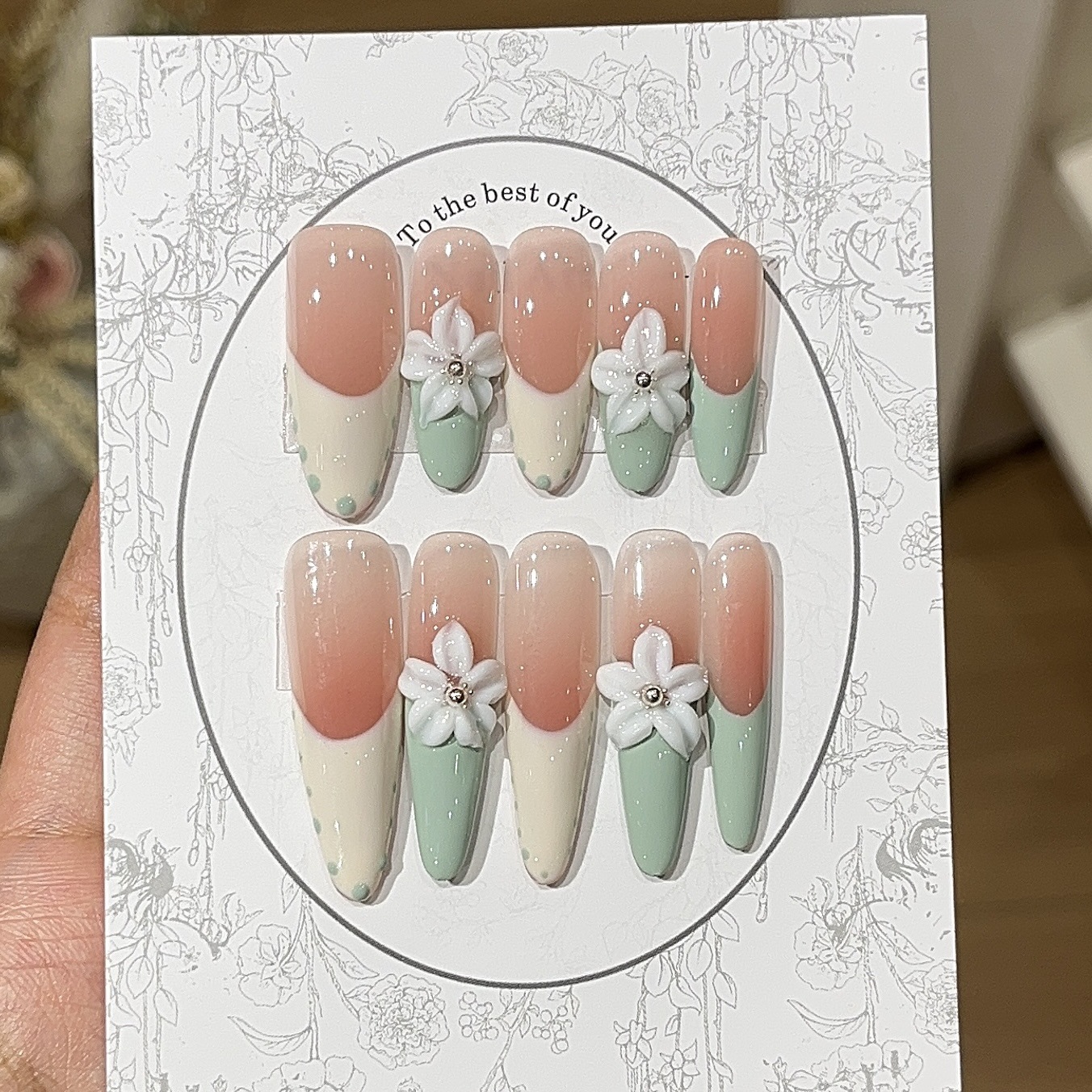 浆果花园夏日小清新奶油法式手作美甲贴片腮红雕花显白手工穿戴甲