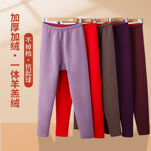 中老年人奶奶抗寒羊羔绒裤 妈妈棉裤 加肥加大码 女士加绒加厚保暖裤
