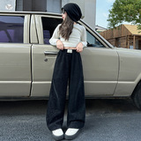 女童2025年冬季新款韩版亮丝加绒裤子女大童户外保暖亮闪阔腿裤潮，童装裤子，祺儿童装