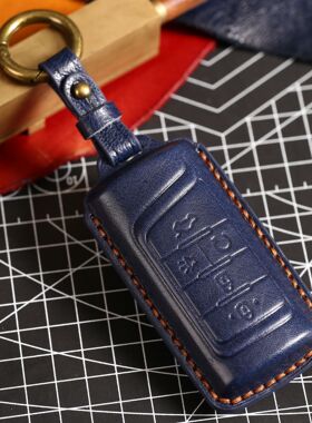 适用于传祺车钥匙包保护套GM8新款GS4专用GS8真皮汽车钥匙壳手工