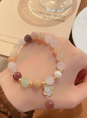 枯海玫瑰太翠玉手链公主风